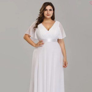 Ever Pretty Long, White, Evening Dress Size 18